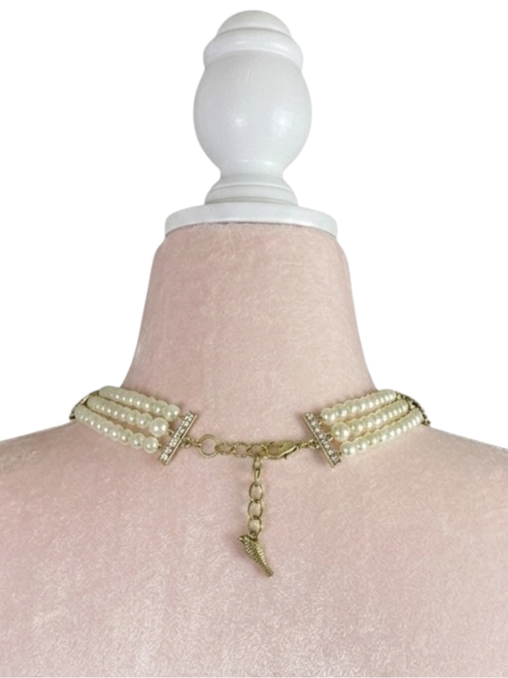 Chloe + Isabel Retro Glam Faux Pearl Crystal Party Cocktail Statement Necklace - Picture 5 of 10